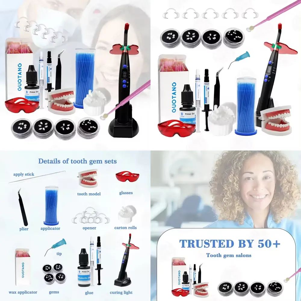 Teeth Whitening Light Kit - 【CHIMU HOME】 Kit Profesional de Gemas