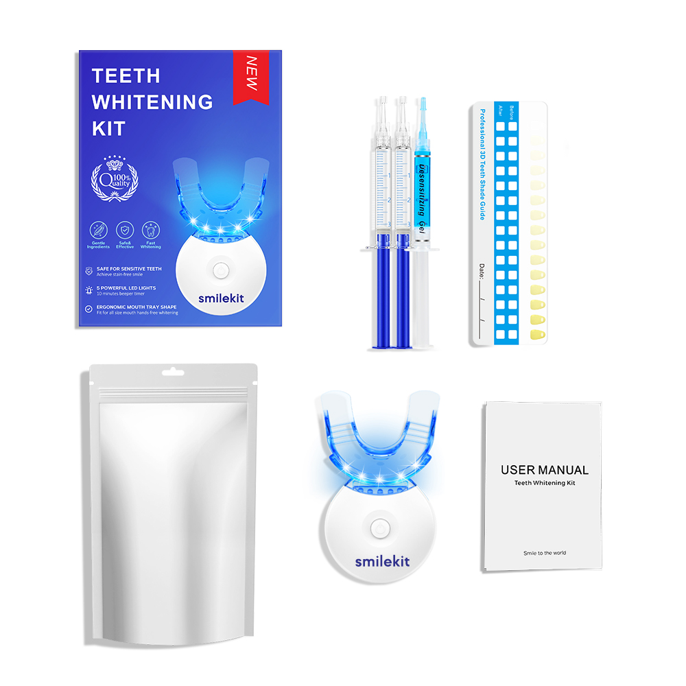 Teeth Whitening Light Kit - Kit de blanqueamiento dental: blanqueador dental