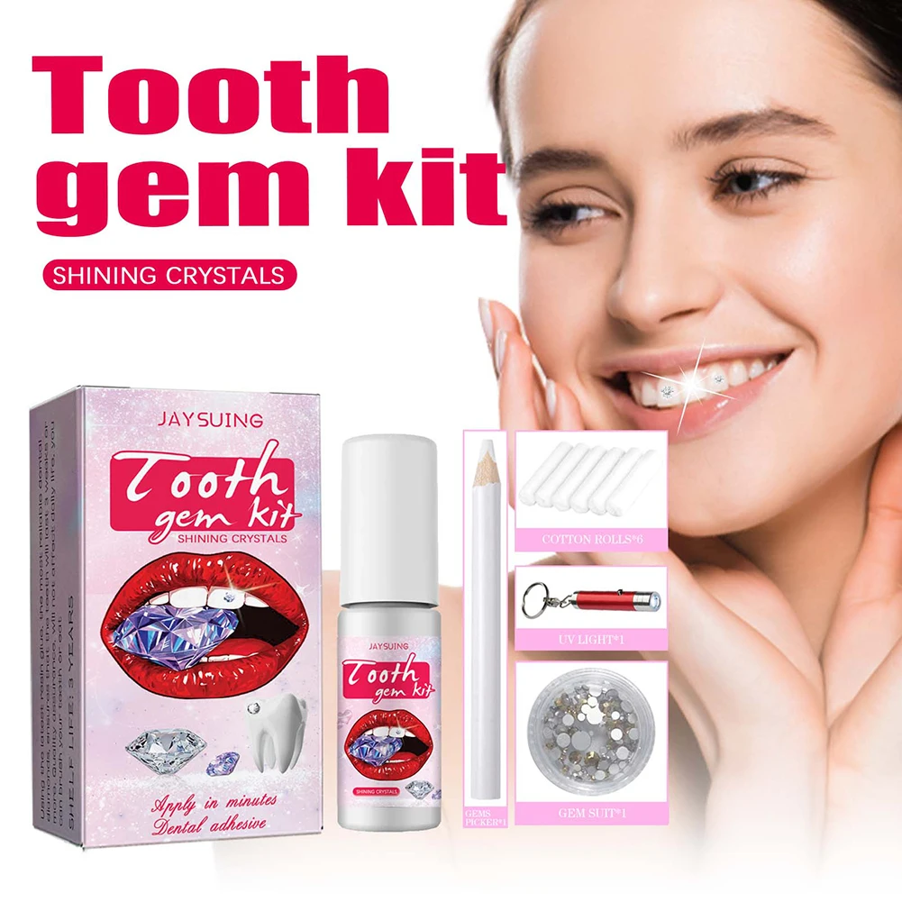 Teeth Whitening Light Kit - Kit de gemas dentales con cristales