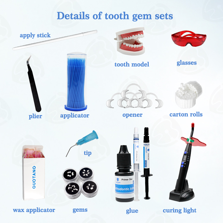 Kit de Gemas Dentales OEM al M - Teeth Whitening Light Kit reseña y precio