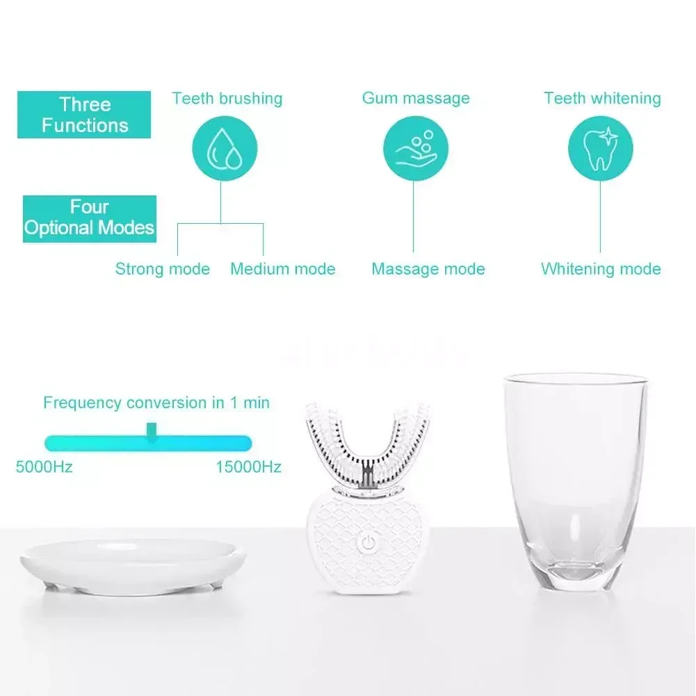 Cepillo de dientes eléctrico u - Teeth Whitening Blue Light reseña y precio