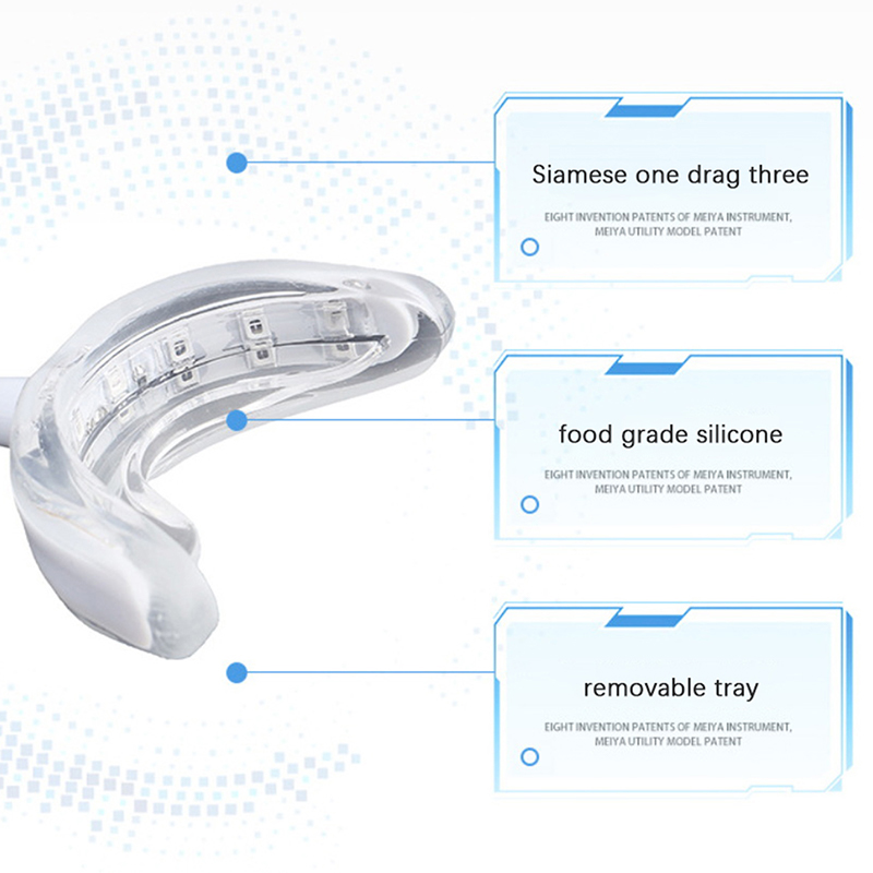Piezas blanqueador dental 4 en - Teeth Whitening Blue Light reseña y precio