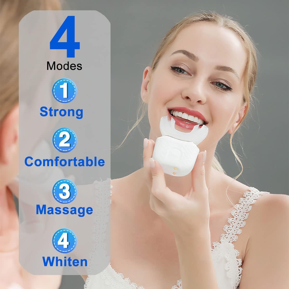 Cepillo de dientes eléctrico e - Teeth Whitening Light Kit reseña y precio