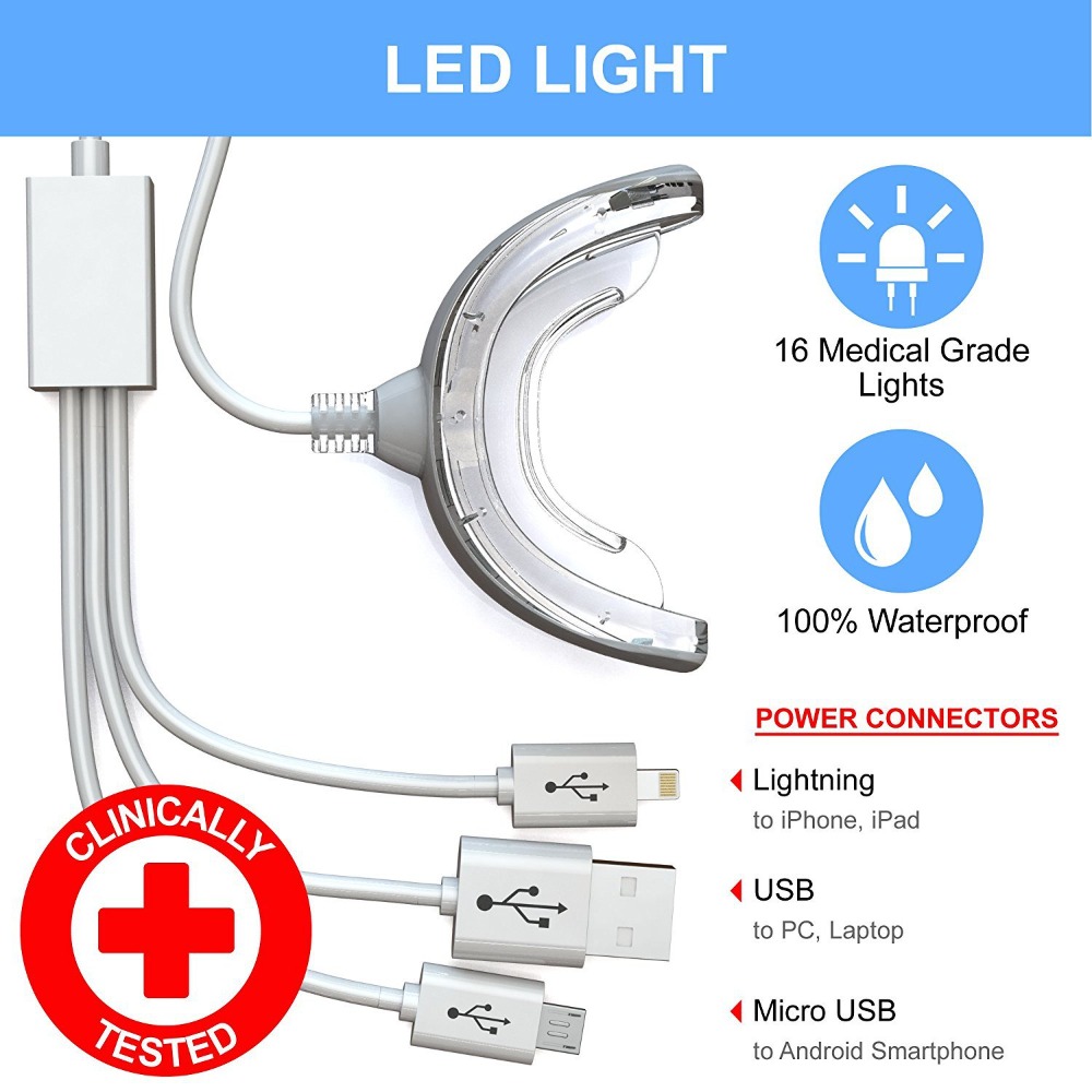 Lámpara Blanqueadora de Diente - Teeth Whitening Blue Light reseña y precio