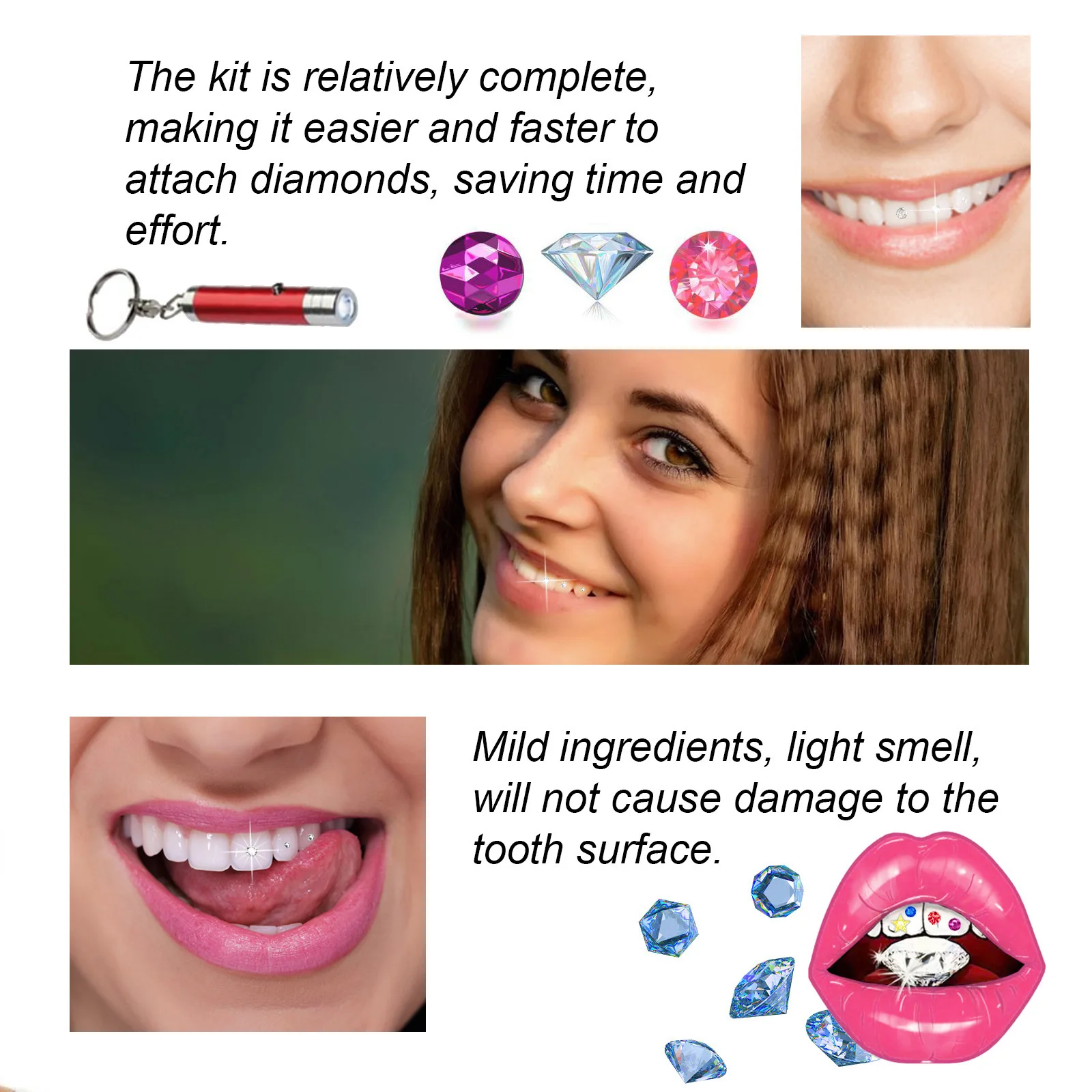 Kit de Joyería Dental DIY, Dec - Teeth Whitening Light Kit reseña y precio