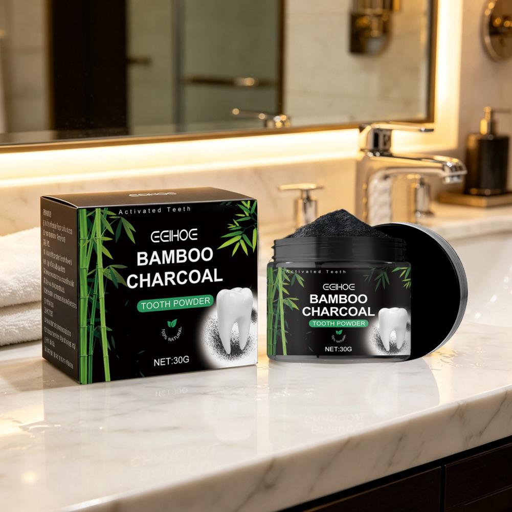Polvo Blanqueador de Dientes,  - Teeth Whitening Charcoal reseña y precio