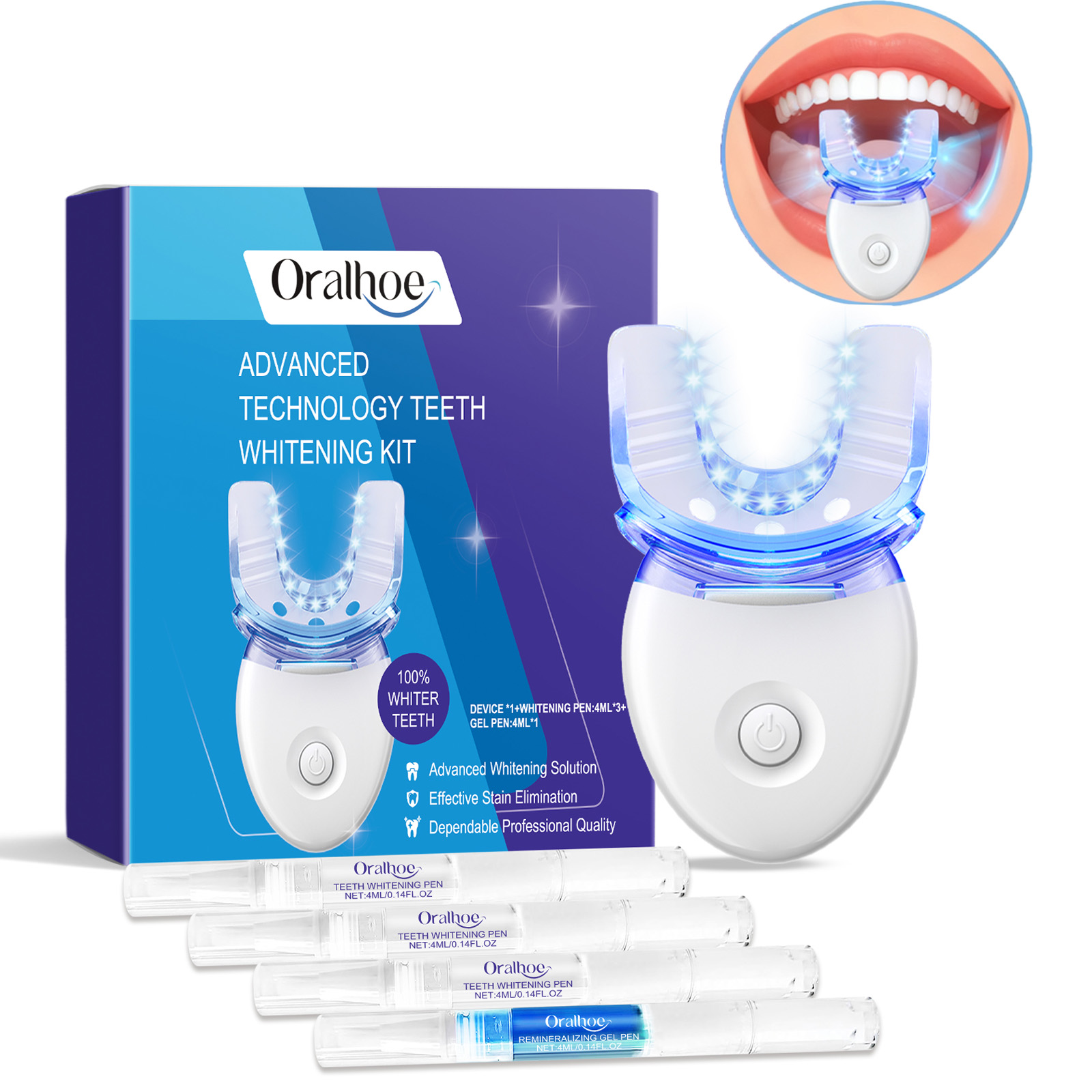Kit de luz LED para blanqueami - Teeth Whitening Light Kit reseña y precio
